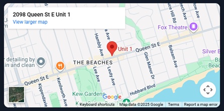 Map to Search Tactix, 2098 Queen St E, Toronto ON